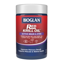 Viên uống dầu nhuyễn thể bổ não & mắt Bioglan Red Krill Oil Active Brain & Eyes 60 viên