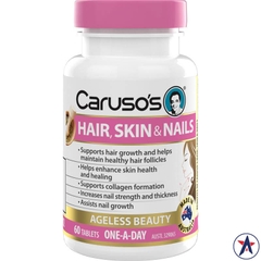 Viên uống đẹp da móng tóc Caruso's Hair Skin & Nails 60 viên