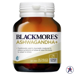 Viên uống giảm căng thẳng Blackmores Ashwagandha+ Vitamin B 60 viên