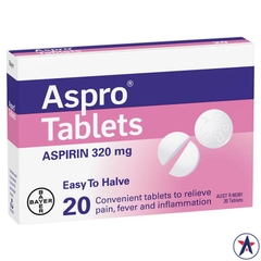 Viên uống giảm đau Aspro Clear Pain Relief 20 viên