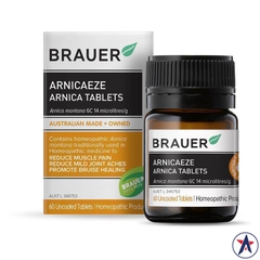 Viên uống giảm đau cơ Brauer ArnicaEze Arnica 60 viên