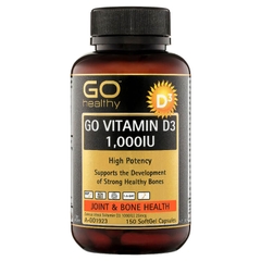 Viên uống giúp xương khỏe mạnh GO Healthy Go Vitamin D3 1000IU 150 viên