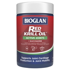 Bioglan Red Krill Oil Active Joints + Glucosamine hỗ trợ khớp 60 viên