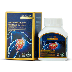 Viên uống bổ khớp Vitatree Glucosamine 1500mg Plus Shark Cartilage 250mg 100 viên
