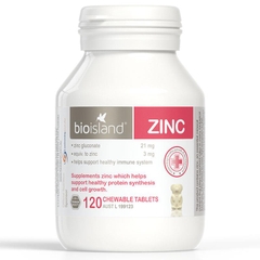 Kẽm Zinc cho bé Bio Island Zinc Úc 120 viên