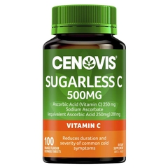Viên ngậm Vitamin C không đường Cenovis Sugarless C 500mg
