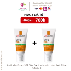 La Roche Posay SPF 50+ Dry touch gel-cream Anti Shine