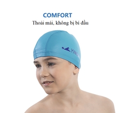 Mũ bơi vải Pu Yingfa C0077 dùng cho người lớn và trẻ em