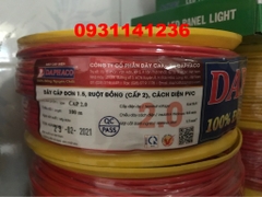 Dây điện Daphaco 2.0 đơn cáp cv 7 sợi (100m)