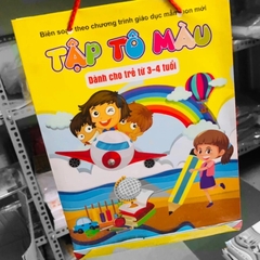 Bộ tập tô màu chi trẻ từ 3 - 4 tuổi (8 cuốn)