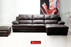 Bộ Sofa góc chất liệu da bò Ý Lorenzo SF-5407 (da dày 1,5mm) nhập khẩu Malaysia