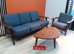 Bộ sofa gỗ óc chó LEGEND xuất Mỹ Biznoithat SF-OC08