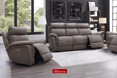 Bộ Sofa thông minh chỉnh điện da thật nhập khẩu Malaysia Recliner M-1108