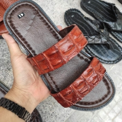 Dép 2 quai ngang GAI LƯNG CÁ SẤU SANG CHẢNH!