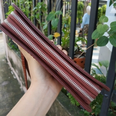 Ví cầm tay nam/nữ da cá sấu 2 ngăn cỡ lớn 22*12 cm