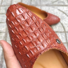 [Phiên bản bọc gót Gù cá sấu..] Giày Nữ gai lưng cá sấu đẹp Nổi bật!