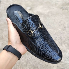 Giày sục Da cá sấu đẹp đẳng cấp. Da bắp có vân đẹp linh hoạt!