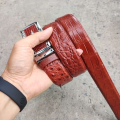 Nịt da Cá sấu - Dây liền hông rất dễ dùng! (mặt bạc)