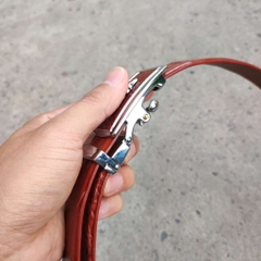 Nịt da Cá sấu - Dây liền hông rất dễ dùng! (mặt bạc)