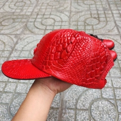 Nón mũ Da cá sấu Đỏ tươi đẹp nổi bật!