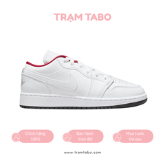 [553560-164] K AIR JORDAN 1 LOW 'WHITE/RED'