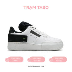 [BQ4793-101] K NIKE AIR FORCE 1 TYPE WHITE BLACK VOLT