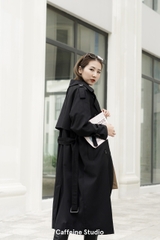 Long Trench Coat - Black