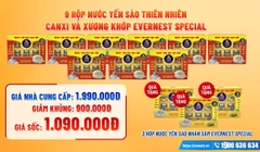 Combo 9 hộp yến Evernest Special đường phèn