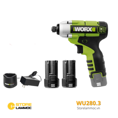 Máy bắn vít pin 12V Worx Green WU280.3