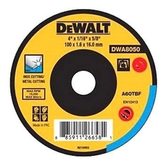 Đá cắt inox 100 x 1.6 x 16 inox cutting wheel t1 DEWALT DWA8050-B1