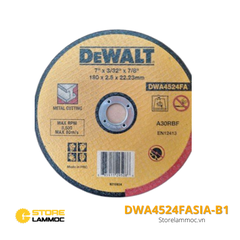 Đá cắt inox Dewalt DWA4524FASIA-B1 180mm