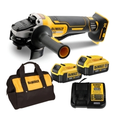 Máy mài pin Dewalt DCG406M2 đĩa 100mm công tắc bóp 20V