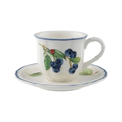 Bộ cốc kèm đĩa Villeroy and Boch Cottage 10 1115 1410 [Hàng Đức]