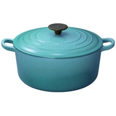 Nồi gang Le Creuset màu xanh Caribbean 24cm [Made in France]