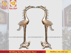 Bộ ngũ sự truyền thống khảm tam khí cao 60cm