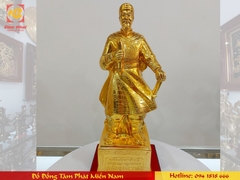 Tượng Đức Thánh Trần bằng đồng mạ vàng cao 50cm