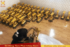 500 Đồng Hồ Quà Tặng Bằng Đồng Mạ Vàng 24K