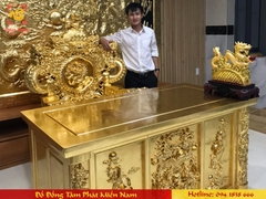 Chuyên Thi Công Dát Vàng 9999, vàng 24K nguyên chất trên Mọi Chất Liệu: Kim loại, gỗ, thạch cao, composite...