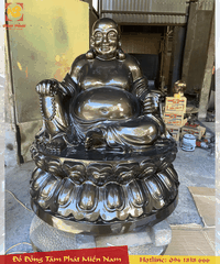 Tượng Phật Di Lặc đúc đồng đỏ cao 60cm theo mẫu yêu cầu