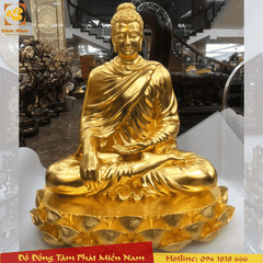 Tượng đồng Phật Thích Ca cao 3m6 nặng 5 tấn cho nhà chùa