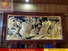 Tranh Ngọc Đường Phú Qúy, dát vàng 9999, kích thước 2.3x1.2m