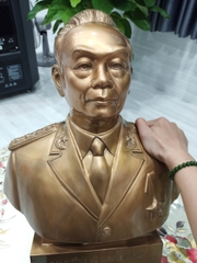 Tượng Đồng Đại Tướng Võ Nguyên Giáp Bán Thân Cao 48cm