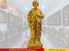 Tượng Thánh Cả Giuse bằng đồng thếp vàng 9999