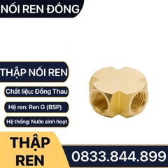 Thập Ren Trong Đồng, Đầu Nối Chữ Thập 4 Ngã Ren Trong Đồng Thau