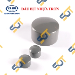 Đầu Bịt Nhựa PVC Trơn 21 27 34  - Thương Hiệu Nhựa Bình Minh