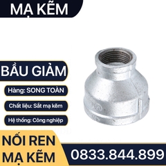 Côn Thu Mạ Kẽm - Bầu Giảm Ren Trong Sắt Mạ Kẽm