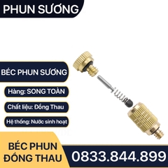 Béc Phun Sương, Đầu Phun Sương Đồng Thau Chân Ren M5 - Phun Sương Mịn số 1 2 3