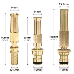 Béc Rửa Xe Tăng Áp Đồng Thau Ren Ngoài 21 Lắp Đặt Vệ Sinh Xe, Sàn Nhà, Tưới Cây - Điều Chỉnh Tia Nước