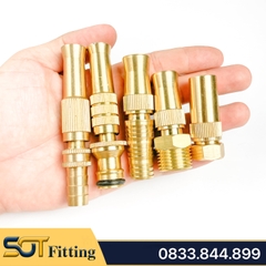 Béc Rửa Xe Tăng Áp Đuôi Nối Nhanh Đồng Thau Lắp Đặt Vệ Sinh Xe, Sàn Nhà, Tưới Cây - Điều Chỉnh Tia Nước