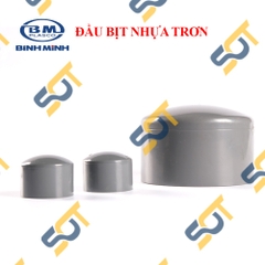Đầu Bịt Nhựa PVC Trơn 21 27 34  - Thương Hiệu Nhựa Bình Minh